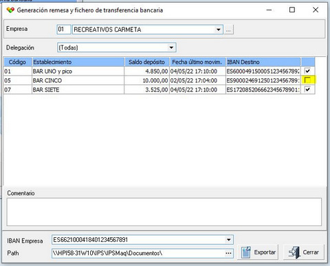 remesa de transferencia 1